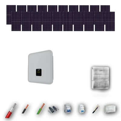 Kit Solar Autoconsumo FOX 10kW JA Solar 600Wp 2 Baterias FOX 24kWh 20 Paneles - CuencaSolar