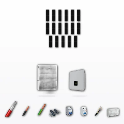 Kit Solar Autoconsumo FOX 10kW JA Solar 600Wp 2 Baterias FOX 24kWh 17 Paneles - CuencaSolar