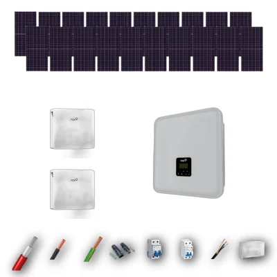 Kit Solar Autoconsumo FOX 10kW JA Solar 600Wp 2 Baterias FOX 24kWh 20 Paneles - CuencaSolar