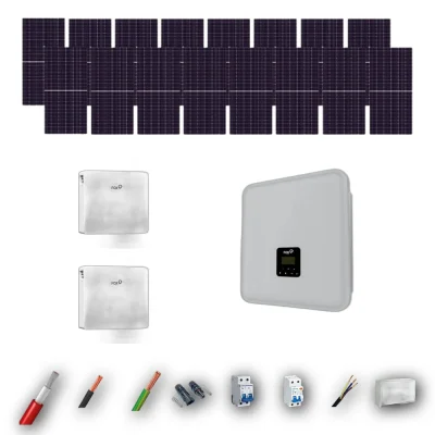 Kit Solar Autoconsumo FOX 10kW JA Solar 635Wp 2 Baterias FOX 24kWh 16 Paneles - CuencaSolar