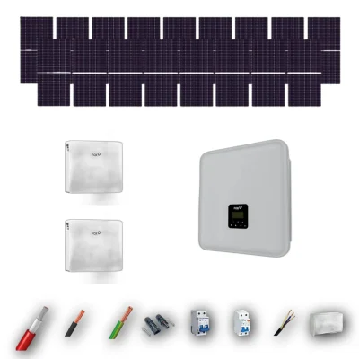 Kit Solar Autoconsumo FOX 10kW JA Solar 635Wp 2 Baterias FOX 24kWh 17 Paneles - CuencaSolar