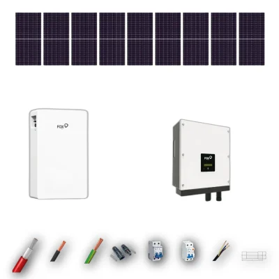 Kit Solar Autoconsumo FOX 5kW JA Solar 600Wp 1 Bateria FOX 6kWh 9 Paneles - CuencaSolar