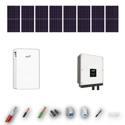 Kit Solar Autoconsumo FOX 5kW JA Solar 600Wp 1 Bateria FOX 6kWh 8 Paneles - CuencaSolar