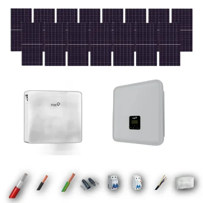 Kit Solar Autoconsumo FOX 8kW JA Solar 600Wp 1 Bateria FOX 11,52kWh 15 Paneles - CuencaSolar