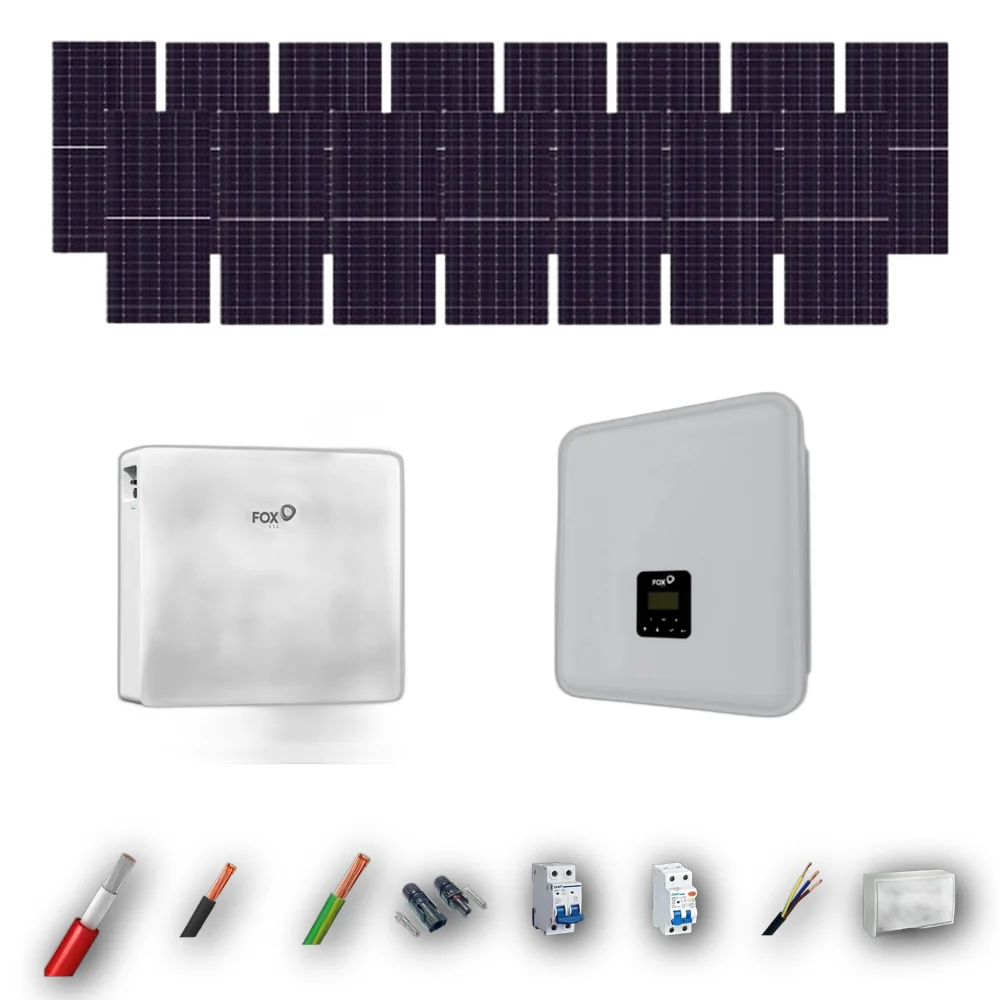 Kit Solar Autoconsumo FOX 8kW JA Solar 600Wp 1 Bateria FOX 11,52kWh 15 Paneles - CuencaSolar