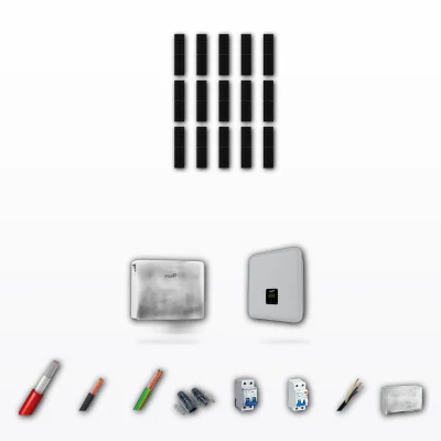 Kit Solar Autoconsumo FOX 8kW JA Solar 600Wp 1 Bateria FOX 11,52kWh 15 Paneles - CuencaSolar