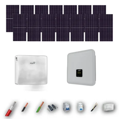 Kit Solar Autoconsumo FOX 8kW JA Solar 635Wp 1 Bateria FOX 12kWh 14 Paneles - CuencaSolar