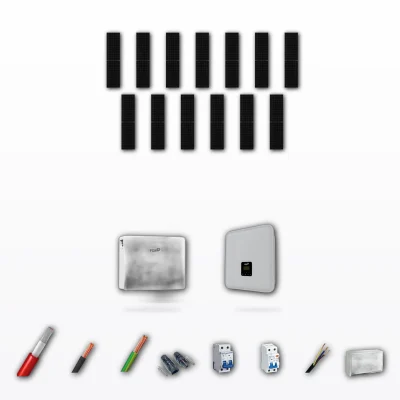 Kit Solar Autoconsumo FOX-ESS 8kW JA Solar 600Wp 1 Bateria FOX-ESS 12kWh 13 Paneles - CuencaSolar