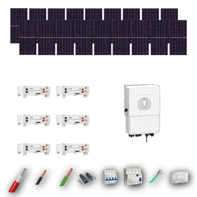 Kit Solar Trifásico Aislada Deye 10kW JA Solar 600Wp 6 Baterias Deye 5,12kWh 18 Paneles - CuencaSolar