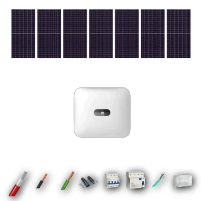 Kit Solar Trifasico Autoconsumo Huawei 3kW JA Solar 600Wp 7 Paneles - CuencaSolar
