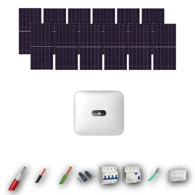 Kit Solar Trifásico Autoconsumo Huawei 6kW JA Solar 600Wp 12 Paneles - CuencaSolar