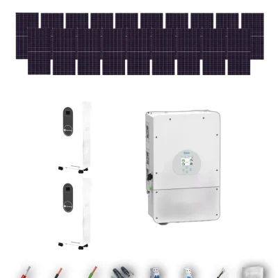 [TRINA630-RANGE-20260924] Kit Solar Aislada Deye 10kW Trina Solar 630Wp 2xBatería Turbo Energy 16kWh 19 Paneles - CuencaSolar