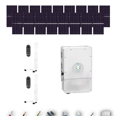 [TRINA630-RANGE-20260924] Kit Solar Aislada Deye 10kW Trina Solar 630Wp 2xBatería Turbo Energy 16kWh 17 Paneles - CuencaSolar