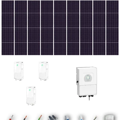 [TRINA630-RANGE-20260924] Kit Solar Aislada Deye 16kW Trina Solar 630Wp 3xBatería Dyness 16kWh 27 Paneles - CuencaSolar