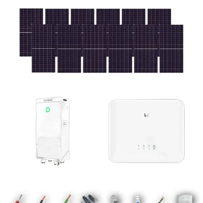 [TRINA630-RANGE-20260924] Kit Solar Aislada GoodWe Trina Solar 630Wp N-Type Bifacial ES G2 6 kW 1 Batería Dyness PowerBrick Plus 16.07 kWh Monofásico 12 Paneles - CuencaSolar