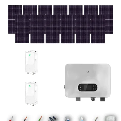 [TRINA630-RANGE-20260924] Kit Solar Aislada GoodWe Trina Solar 630Wp N-Type Bifacial ES Uniq 8 kW 2 Baterías Dyness PowerBrick Plus 32.14 kWh Monofásico 13 Paneles - CuencaSolar