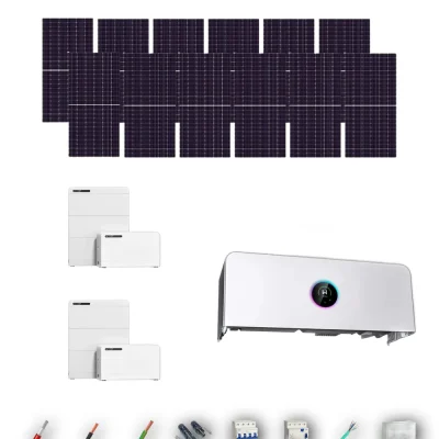 [TRINA630-RANGE-20260924] Kit Solar Aislada GoodWe Trina Solar 630Wp N-Type Bifacial ESA ETA 6 kW 2 Baterías GoodWe Lynx D G2 5,1 kWh 10.24 kWh Trifásico 12 Paneles - CuencaSolar