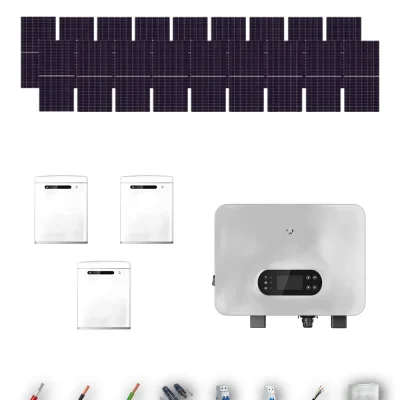[TRINA630-RANGE-20260924] Kit Solar Aislada GoodWe Trina Solar 630Wp N-Type Bifacial ES Uniq 10 kW 3 Baterías GoodWe Lynx U G3 15 kWh Monofásico 18 Paneles - CuencaSolar