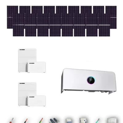 [TRINA630-RANGE-20260924] Kit Solar Aislada GoodWe Trina Solar 630Wp N-Type Bifacial ESA ETA 10 kW 2 Baterías GoodWe Lynx D G2 5,1 kWh 10.24 kWh Trifásico 17 Paneles - CuencaSolar