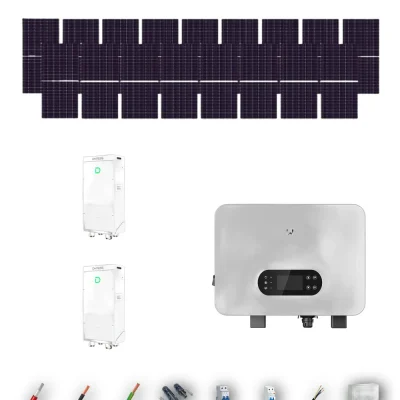 [TRINA630-RANGE-20260924] Kit Solar Aislada GoodWe Trina Solar 630Wp N-Type Bifacial ES Uniq 10 kW 2 Baterías Dyness PowerBrick Plus 32.14 kWh Monofásico 17 Paneles - CuencaSolar