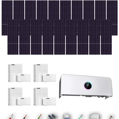 [TRINA630-RANGE-20260924] Kit Solar Aislada GoodWe Trina Solar 630Wp N-Type Bifacial ESA ETA 29.999 kW 4 Baterías GoodWe Lynx D G2 8,3 kWh 33.28 kWh Trifásico 57 Paneles - CuencaSolar
