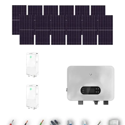 [TRINA630-RANGE-20260924] Kit Solar Aislada GoodWe Trina Solar 630Wp N-Type Bifacial ES Uniq 8 kW 2 Baterías Dyness PowerBrick Plus 32.14 kWh Monofásico 12 Paneles - CuencaSolar