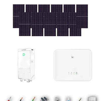 [TRINA630-RANGE-20260924] Kit Solar Aislada GoodWe Trina Solar 630Wp N-Type Bifacial ES G2 6 kW 1 Batería Dyness PowerBrick Plus 16.07 kWh Monofásico 11 Paneles - CuencaSolar