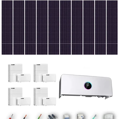 [TRINA630-RANGE-20260924] Kit Solar Aislada GoodWe Trina Solar 630Wp N-Type Bifacial ESA ETA 25 kW 4 Baterías GoodWe Lynx D G2 8,3 kWh 33.28 kWh Trifásico 50 Paneles - CuencaSolar