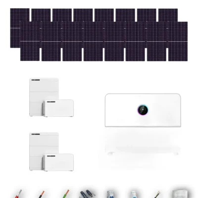 [TRINA630-RANGE-20260924] Kit Solar Aislada GoodWe Trina Solar 630Wp N-Type Bifacial ESA EHA 8 kW 2 Baterías GoodWe Lynx D G2 5,1 kWh 10.24 kWh Monofásico 16 Paneles - CuencaSolar