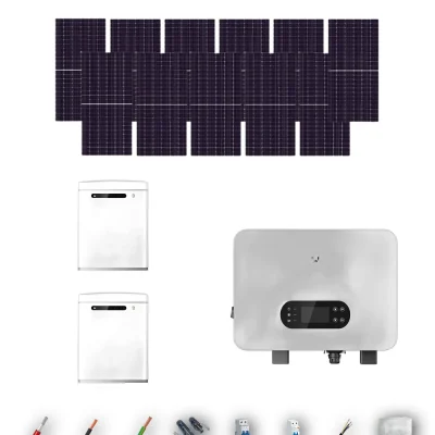[TRINA630-RANGE-20260924] Kit Solar Aislada GoodWe Trina Solar 630Wp N-Type Bifacial ES Uniq 8 kW 2 Baterías GoodWe Lynx U G3 10 kWh Monofásico 11 Paneles - CuencaSolar