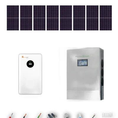 [TRINA630-RANGE-20260924] Kit Solar Aislada MasterPower 6kW Trina Solar 630Wp Batería Felicity 8,75kWh 8 Paneles - CuencaSolar