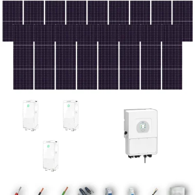 [TRINA630-RANGE-20260924] Kit Solar Autoconsumo Deye 16kW Trina Solar 630Wp 3xBatería Dyness 16kWh 25 Paneles - CuencaSolar