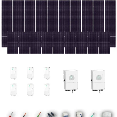 [TRINA630-RANGE-20260924] Kit Solar Trifásico Aislada Deye 40kW Trina Solar 630Wp 6xBatería Dyness 16kWh 59 Paneles - CuencaSolar