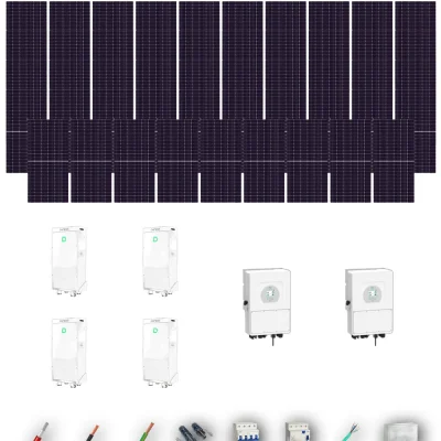 [TRINA630-RANGE-20260924] Kit Solar Trifásico Aislada Deye 30kW Trina Solar 630Wp 4xBatería Dyness 16kWh 49 Paneles - CuencaSolar