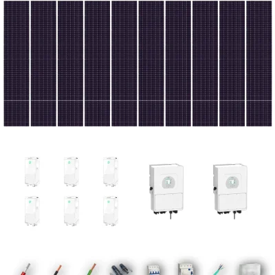 [TRINA630-RANGE-20260924] Kit Solar Trifásico Aislada Deye 40kW Trina Solar 630Wp 6xBatería Dyness 16kWh 60 Paneles - CuencaSolar