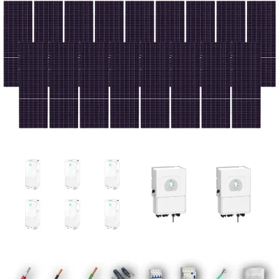 [TRINA630-RANGE-20260924] Kit Solar Trifásico Aislada Deye 40kW Trina Solar 630Wp 6xBatería Dyness 16kWh 51 Paneles - CuencaSolar