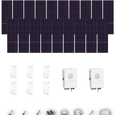 [TRINA630-RANGE-20260924] Kit Solar Trifásico Aislada Deye 40kW Trina Solar 630Wp 6xBatería Dyness 16kWh 57 Paneles - CuencaSolar