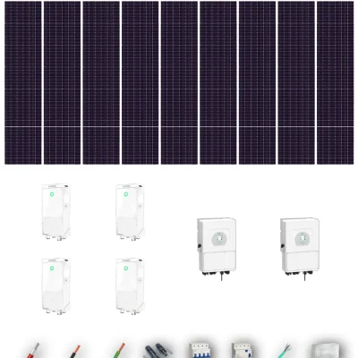 [TRINA630-RANGE-20260924] Kit Solar Trifásico Aislada Deye 30kW Trina Solar 630Wp 4xBatería Dyness 16kWh 45 Paneles - CuencaSolar