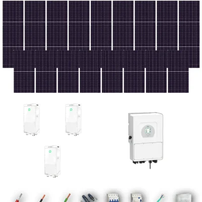 [TRINA630-RANGE-20260924] Kit Solar Trifásico Autoconsumo Deye 15kW Trina Solar 630Wp 3xBatería Dyness 16kWh 26 Paneles - CuencaSolar