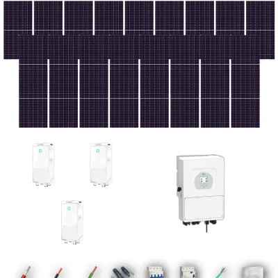 [TRINA630-RANGE-20260924] Kit Solar Trifásico Autoconsumo Deye 15kW Trina Solar 630Wp 3xBatería Dyness 16kWh 25 Paneles - CuencaSolar