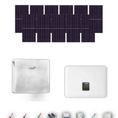 [TRINA630-RANGE-20260924] [Trina Solar 630Wp] Kit Solar Trifasico Autoconsumo FOX-ESS 6kW Trina Solar 630Wp 1 Bateria FOX-ESS 12kWh 11 Paneles - CuencaSolar